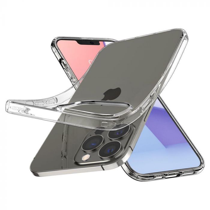 Husa telefon Spigen Liquid Crystal, pentru iPhone 13 Pro Max, transparent