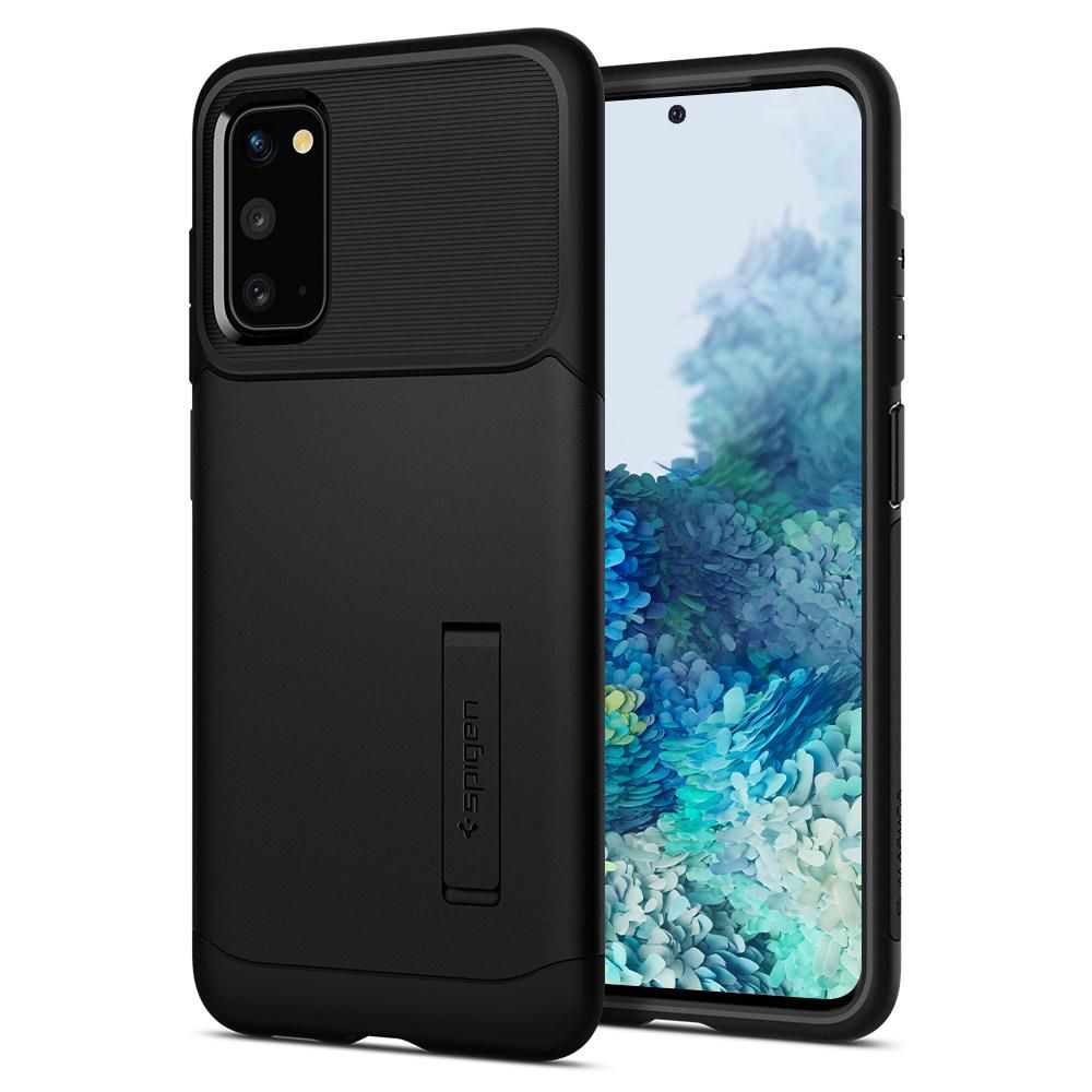 Husa telefon Spigen Slim Armor, pentru Samsung Galaxy S20, negru