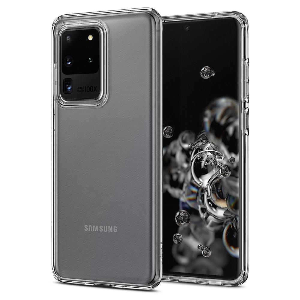 Husa telefon Spigen Crystal Flex, pentru Samsung Galaxy S20 Ultra, transparent