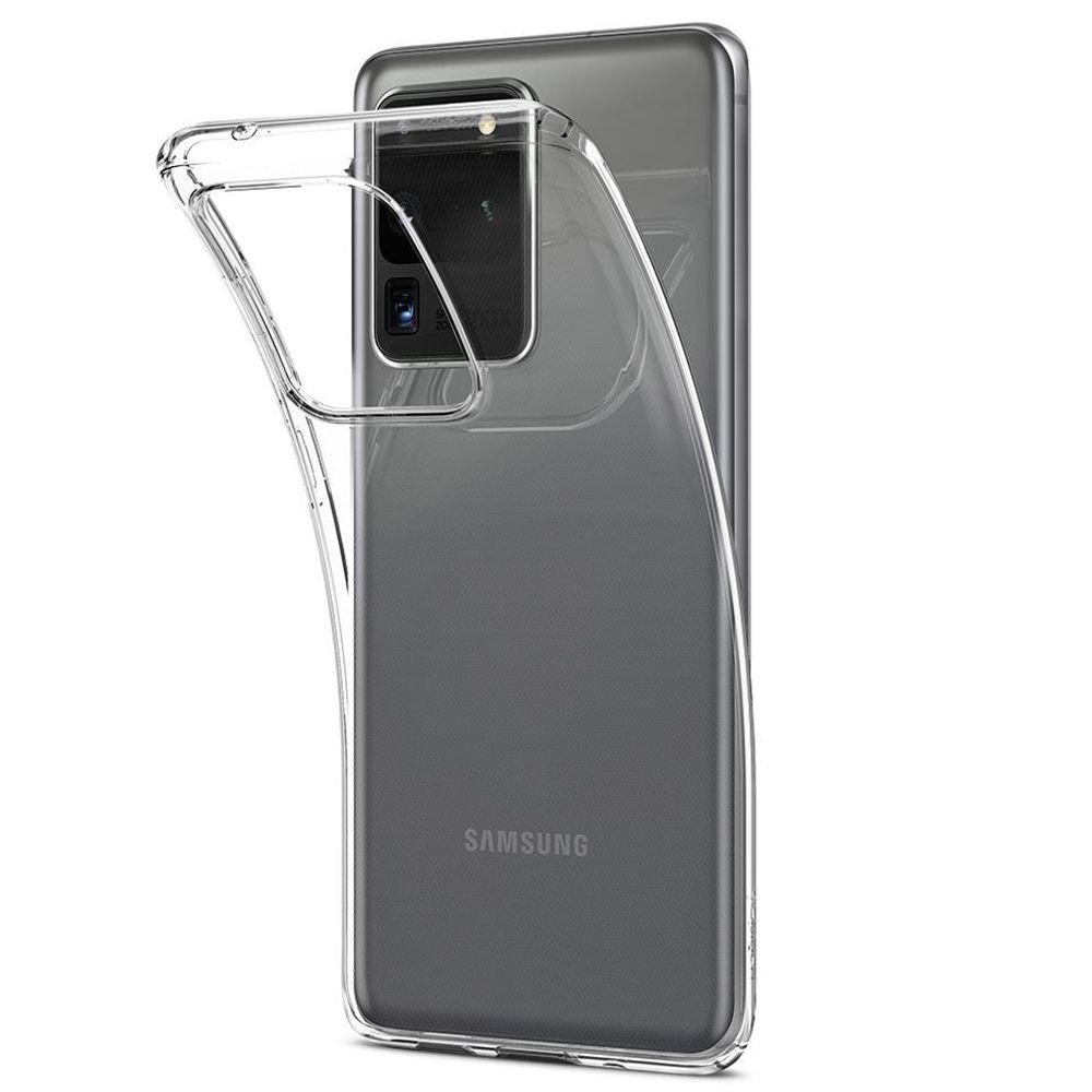 Husa telefon Spigen Crystal Flex, pentru Samsung Galaxy S20 Ultra, transparent