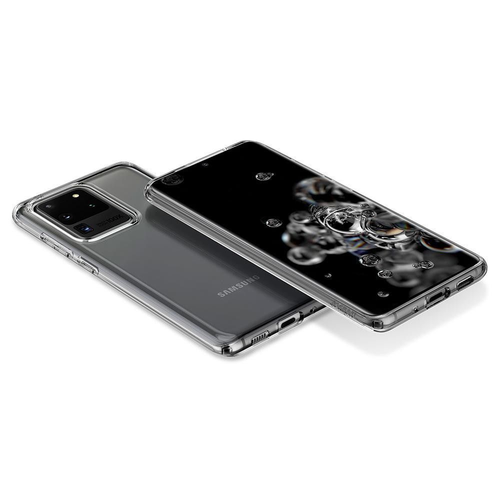 Husa telefon Spigen Crystal Flex, pentru Samsung Galaxy S20 Ultra, transparent