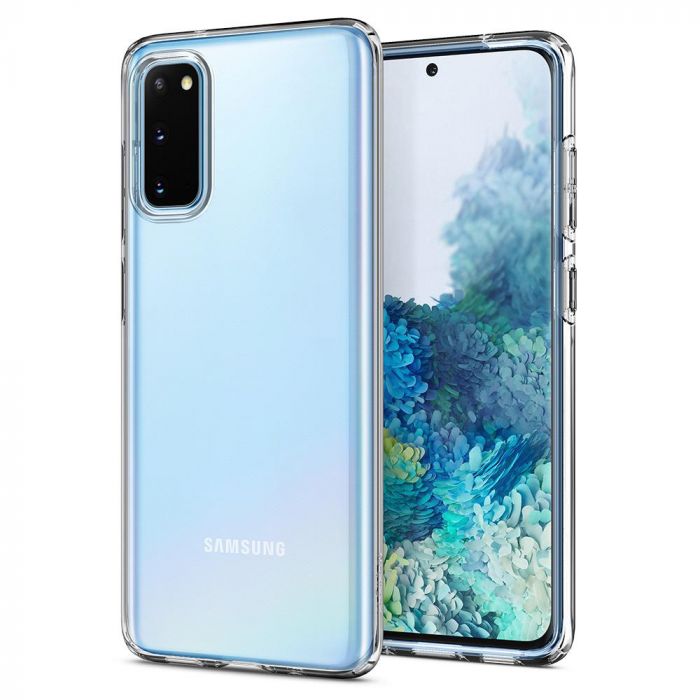 Husa telefon Spigen Liquid Crystal, pentru Samsung Galaxy S20, transparent