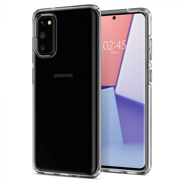 Husa telefon Spigen Crystal Flex, pentru Samsung Galaxy S20, transparenta