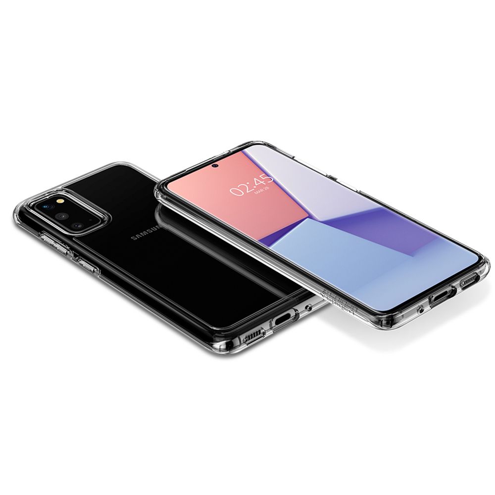 Husa telefon Spigen Crystal Hybrid, pentru Samsung Galaxy S20, transparenta