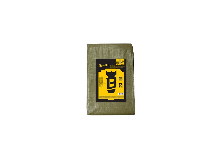 Prelata impermeabila BOMBER Villager 074674, verde, 6 x 8 m, 150 g/mp
