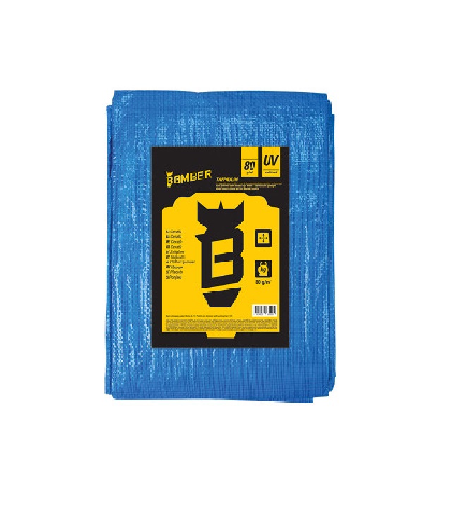 Prelata impermeabila BOMBER Villager 074665, albastru, 8 x 12 m, 80 g/mp
