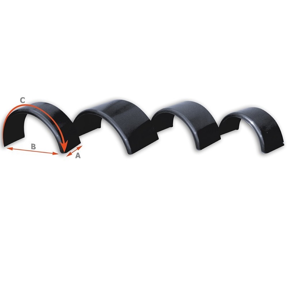 Aparatoare noroi semicerc, HICO NDK002, din plastic, 500 X 1000 X 1580 mm