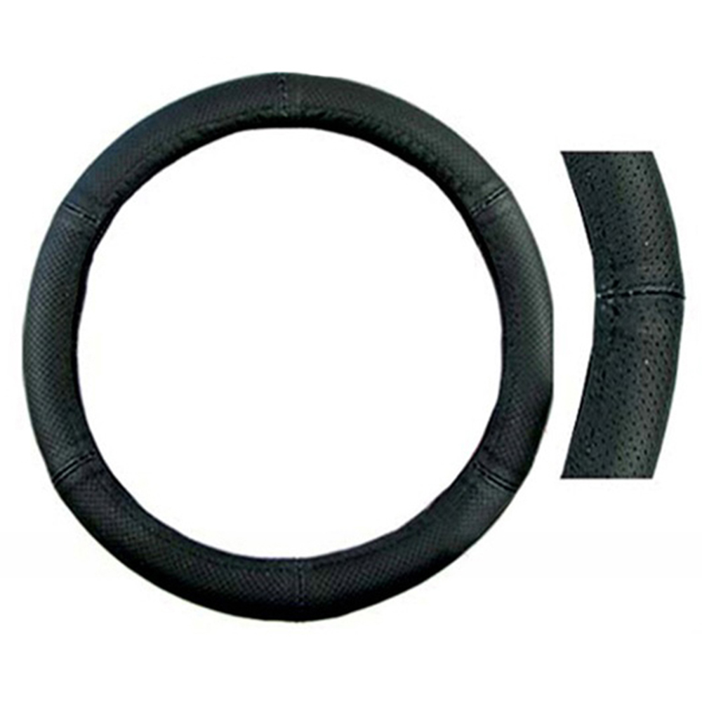 Husa pentru volan, UMBRELLA 45626, din piele naturala, negru, 47-48 cm