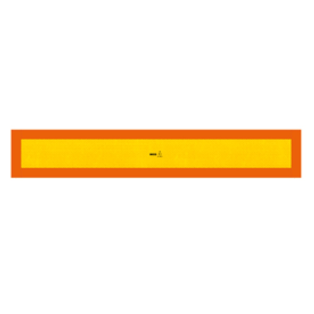 Placa reflectorizanta, HICO TWY059, galben si rosu, fluorescent, 1130 x 196 mm