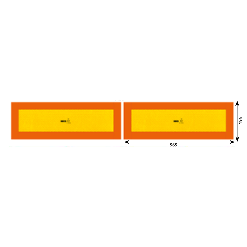 Set 2 autocolante reflectorizante, HICO TWY025, 565 x 196 mm