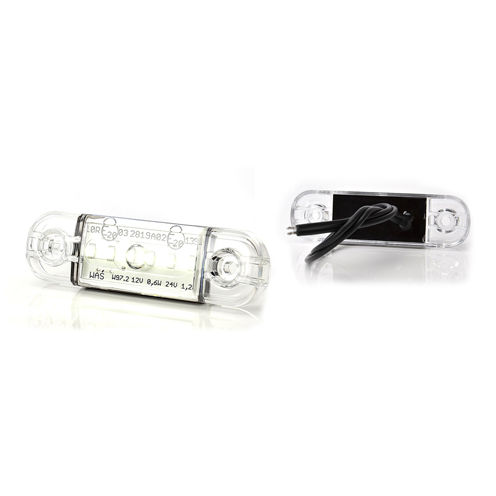 Lampa gabarit LED, WAS 43415, 713 W97.2, 12V-24V, pozitie, alb