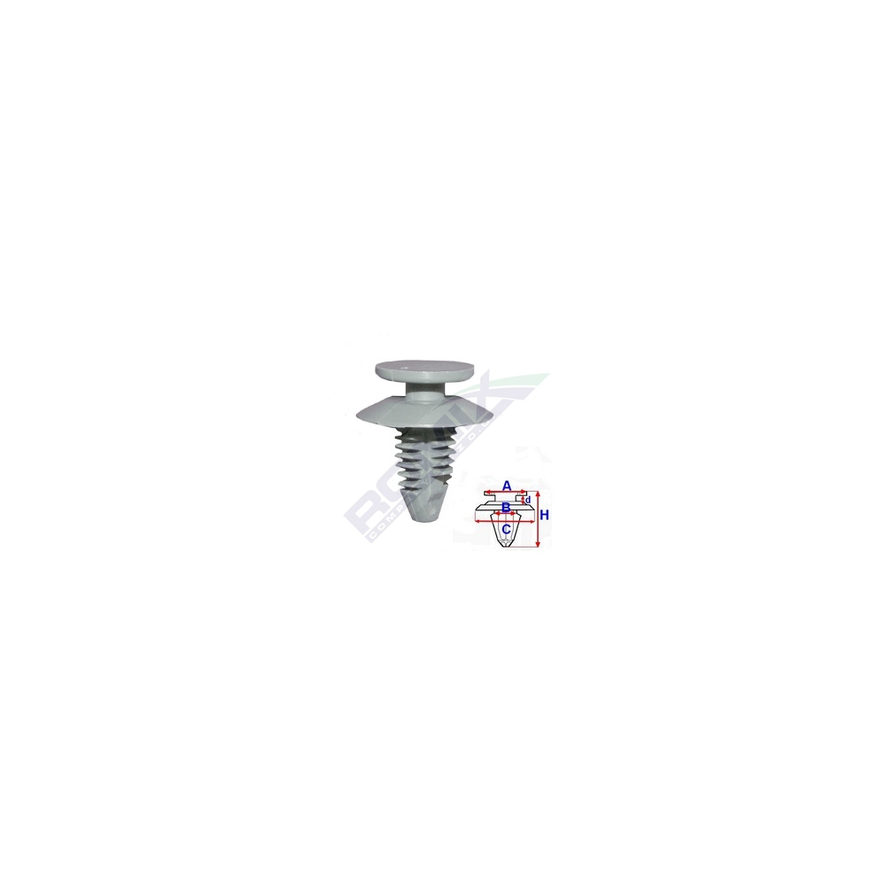 Set 10 bucati clipsuri tapiterie, ROMIX C60371-RMX, pentru Fiat, Alfa Romeo