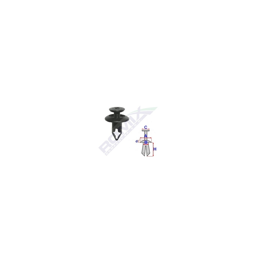 Set 10 bucati cleme, ROMIX C60434-RMX, pentru motocicletele Honda
