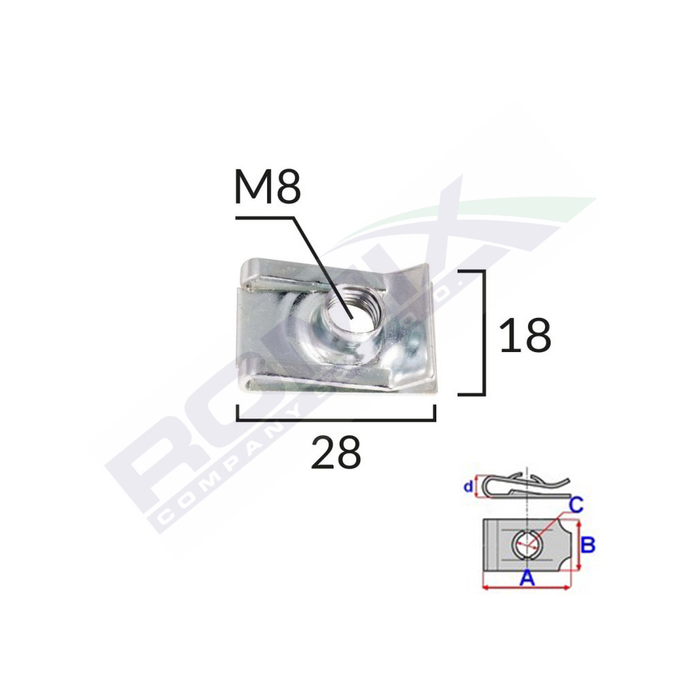 Set 10 bucati cleme, ROMIX C60478-RMX, metalice, pentru motocicletele BMW