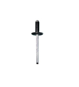 Set 10 bucati popnituri universale, ROMIX 41257, negru, 48 mm
