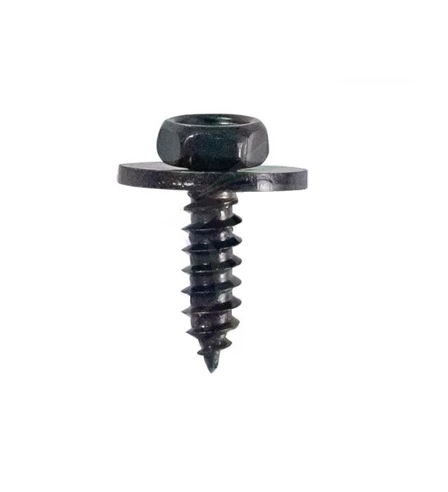 Set 10 bucati suruburi universale fixare, ROMIX 40523Z, negru, 4.7 x 15 mm