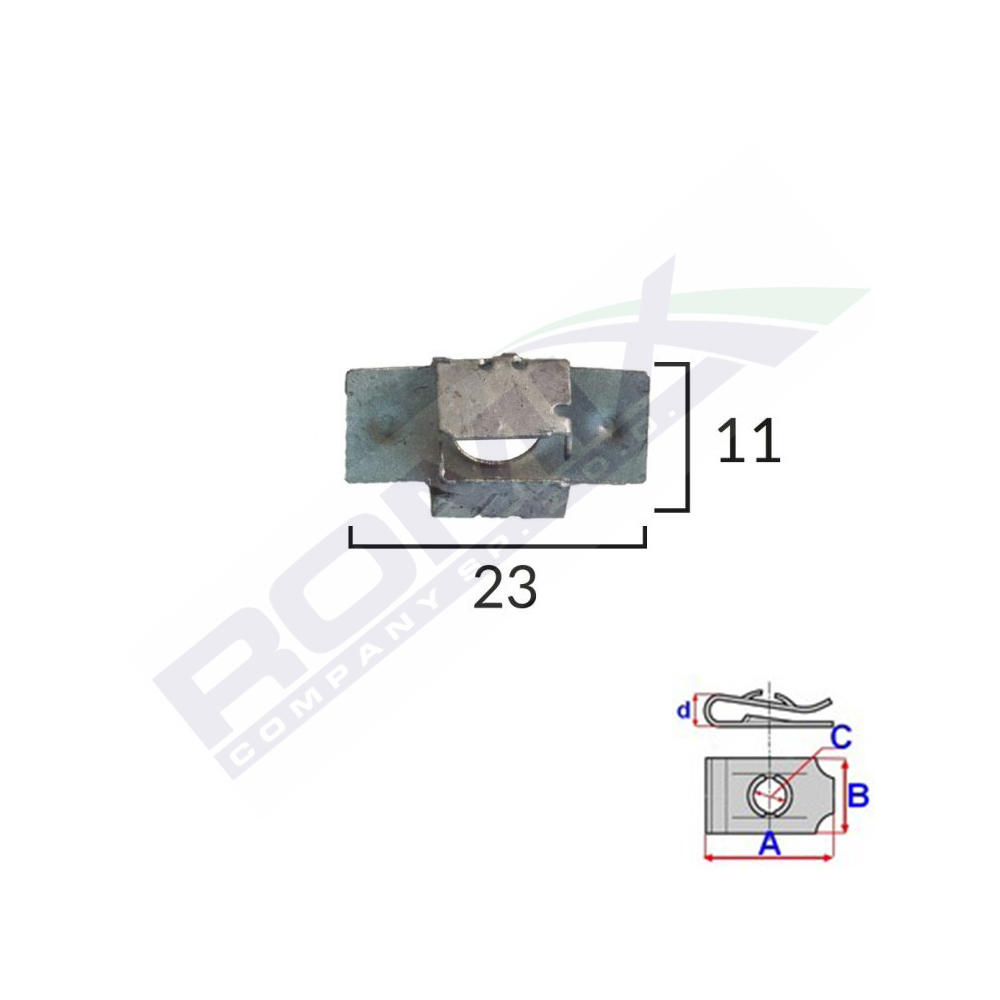 Set 5 bucati cleme capac motor, ROMIX C30719-RMX, pentru Peugeot