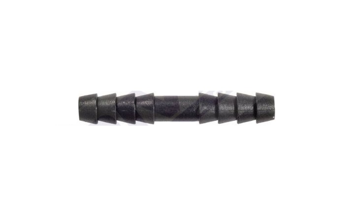 Set 10 bucati conectori drepti furtune si conducte, ROMIX B25401, 6 mm, negru