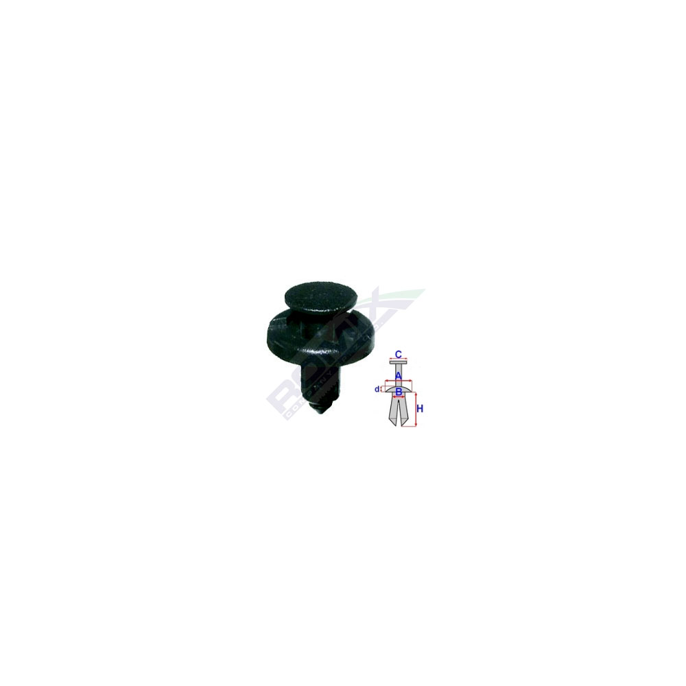 Set 10 bucati clipsuri tapiterie, ROMIX C40286-RMX, pentru Renault Kangoo