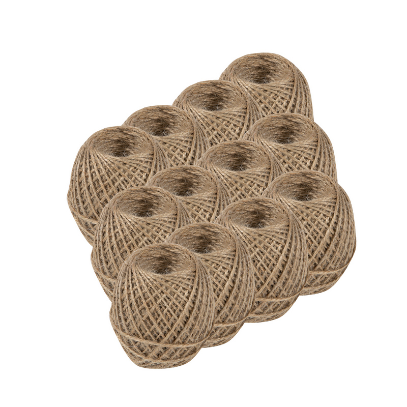 Set 12 ghemuri sfoara pentru legat plante, MICUL FERMIER GF-2329-S012-G01, iuta, greutate rola 150 g