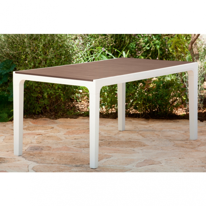 Masa de gradina KETER Harmony 17201231587, dreptunghiulara, cappuccino, 160 x 90 x 74 cm, polipropilena