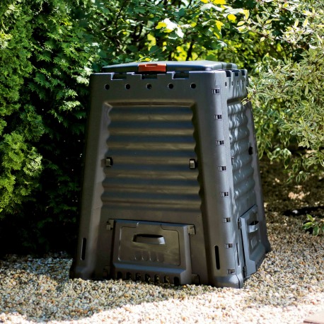 Compostor pentru gradina, fara baza, KETER Eco 231598, capacitate 650 litri, negru, polipropilena