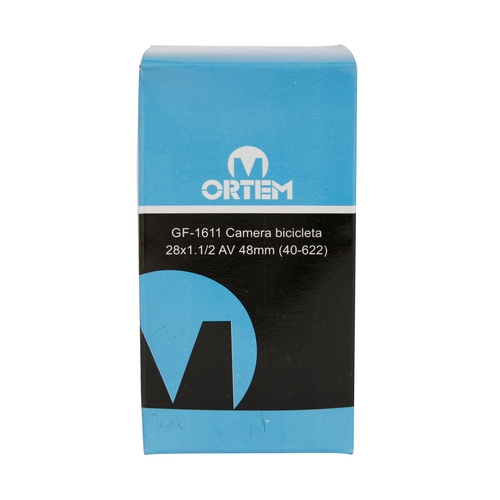 Camera bicicleta ORTEM, 28 x 1.1/2 inch AV valva 48 mm 40-622 mm