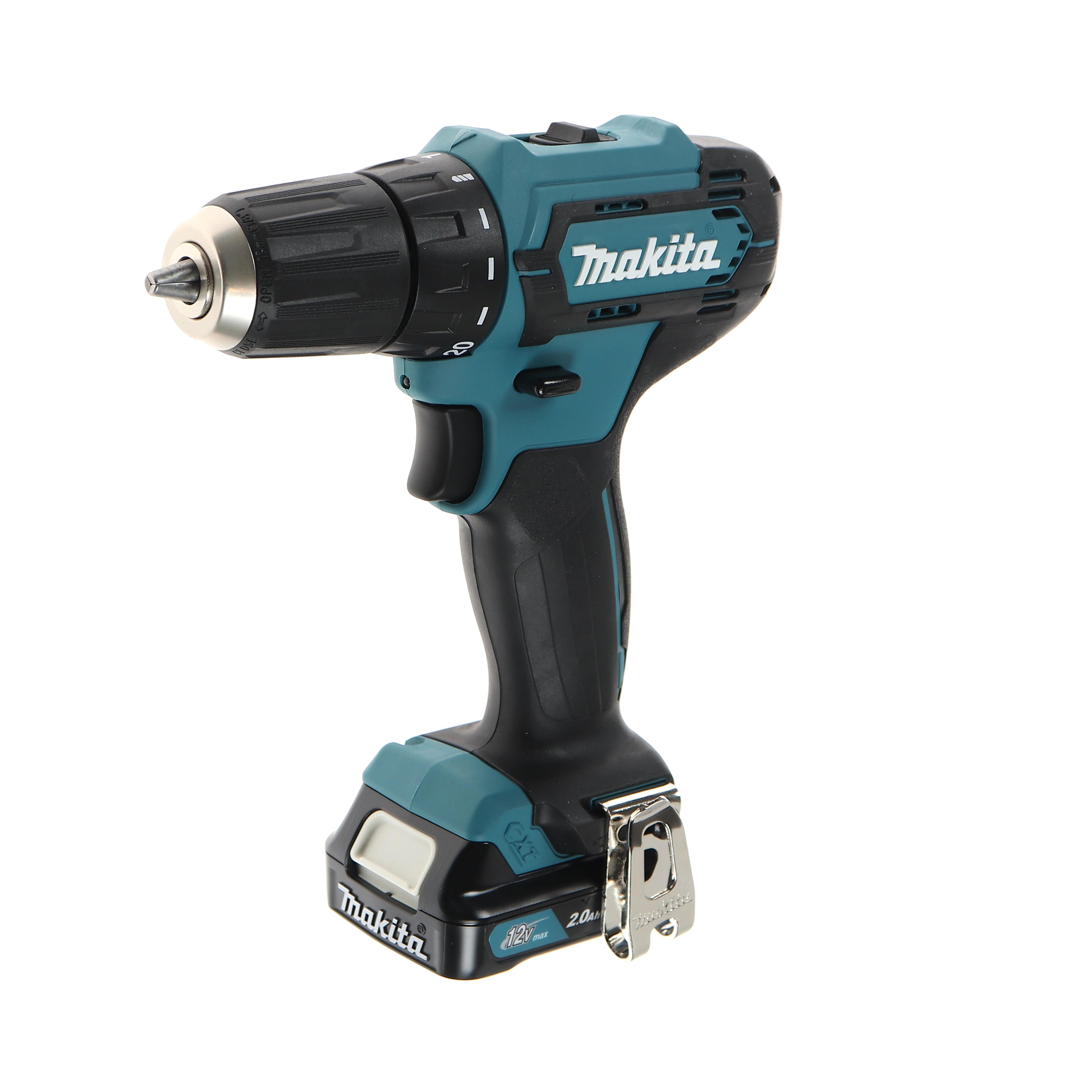 Set scule electrice MAKITA CLX224SA, masina de gaurit/insurubat Makita DF333DZ, masina de insurubat cu impact Makita TD110DZ, 2 acumulatori, 12V, 2Ah