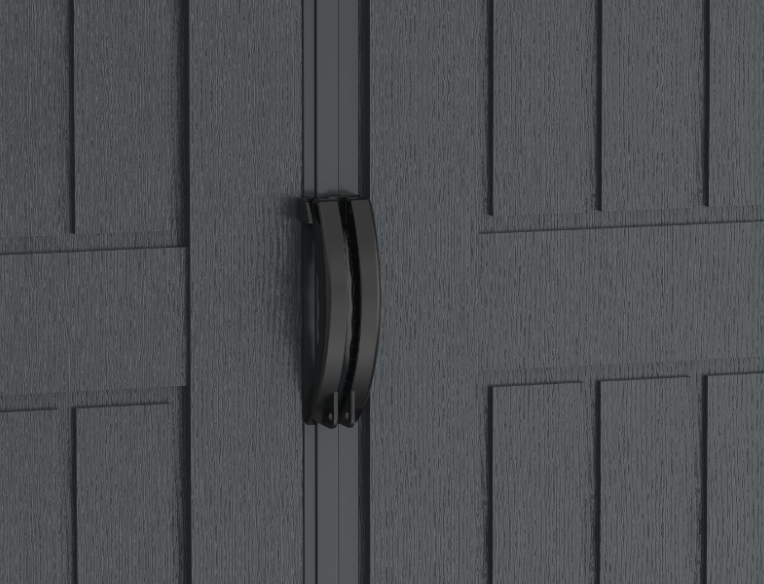 Casuta de gradina cu 2 usi DURAMAX Yard Mate Plus 35825, 161 x 250 cm, fara fereastra, structura metalica, material policlorura de vinil