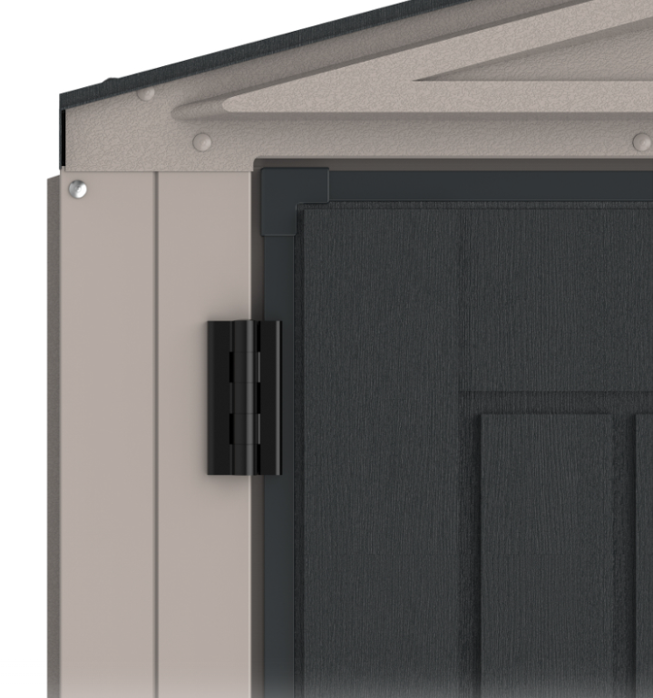 Casuta de gradina cu 2 usi DURAMAX Yard Mate Plus 35825, 161 x 250 cm, fara fereastra, structura metalica, material policlorura de vinil
