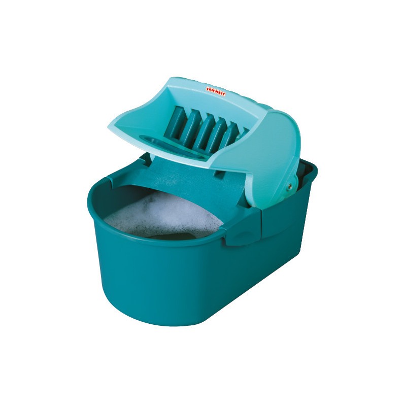 Set pentru curatenie Leifheit Profi Compact 55092, mop, storcator si galeata, capacitate 8 litri, albastru