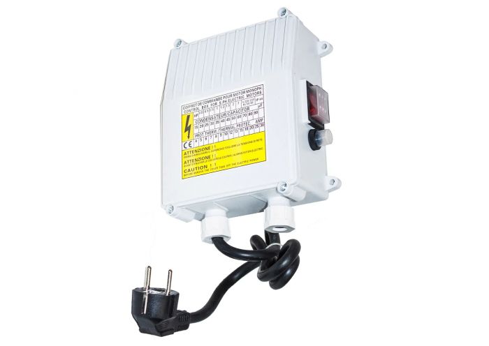 Cutie de control pentru pompa 4STM4-18, ProGARDEN 4572010845, 15A, 45 microF, 1.5 kW