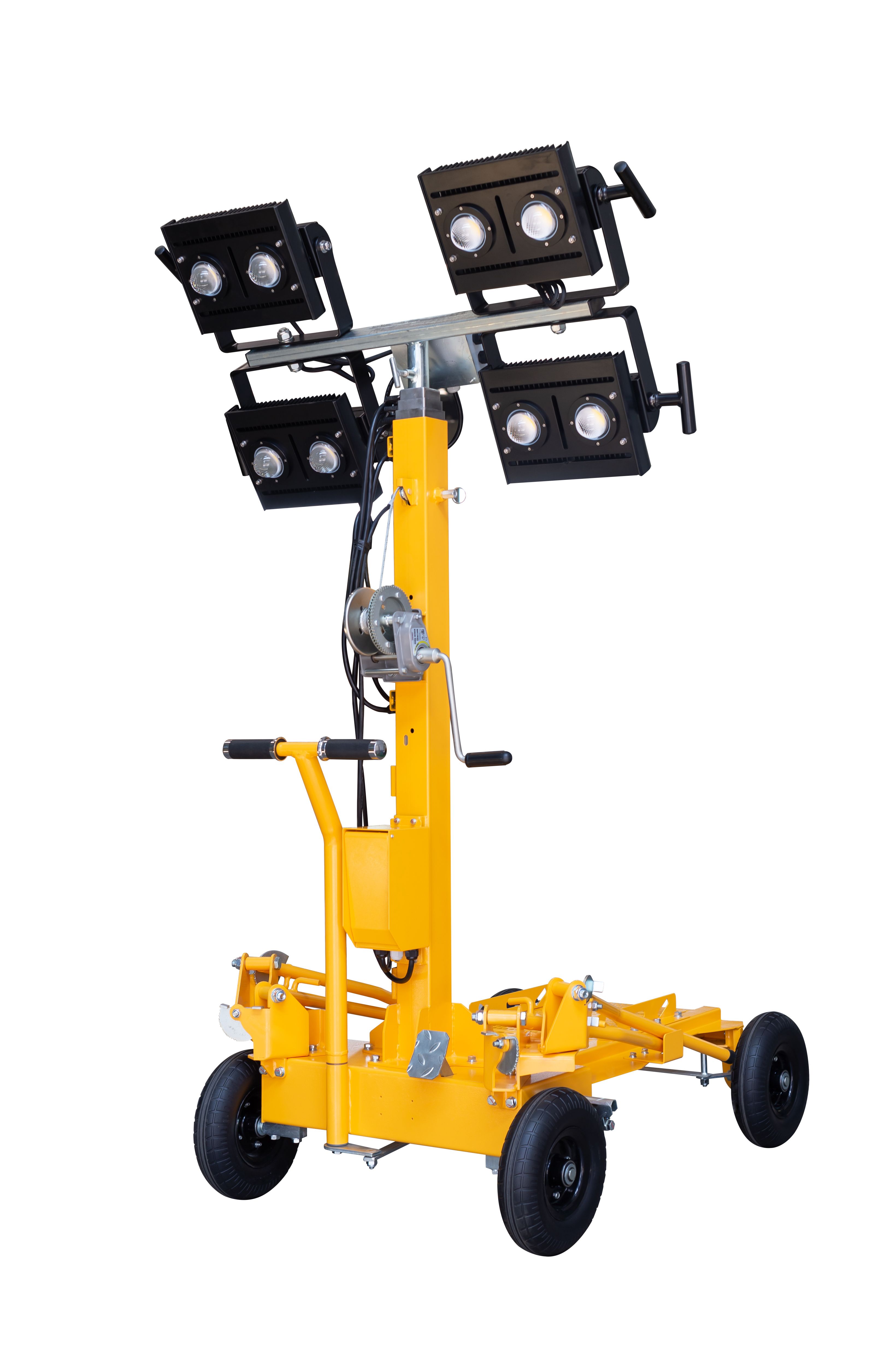 Turn de iluminat Stager YL250-4 1158202504, 4 x 250 W, LED, telescopic, inaltime maxima 4.5 m