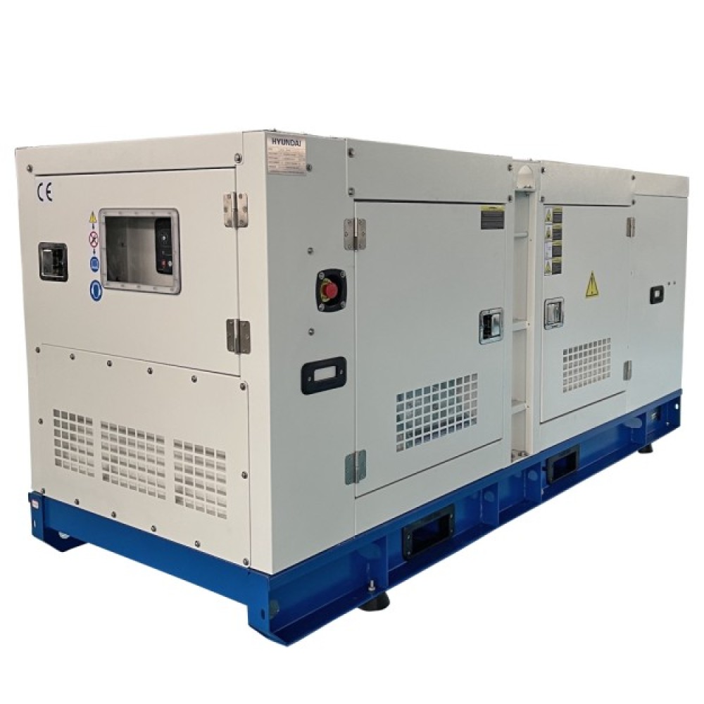 Generator de curent trifazat HYUNDAI DHY90L, insonorizat, putere nominala 72kW, motor diesel LR4M3L-15, 4 cilindri, 1500 rpm, rezervor 260 litri