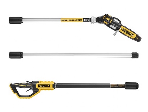 Fierastrau cu lant cu brat extensibil, profesional, DeWALT DCMPS567N, lungime lama 20 cm, lungime brat extins 4.5 m, fara acumulator, fara incarcator