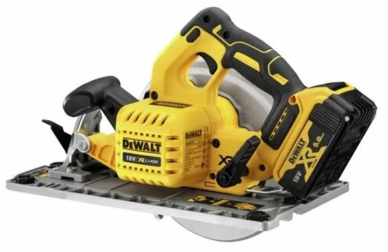 Fierastrau circular profesional compact DeWALT DCS572N Naked, disc 184 mm, 5500 rpm, alimentare 18V XR, fara acumulatori, fara incarcator
