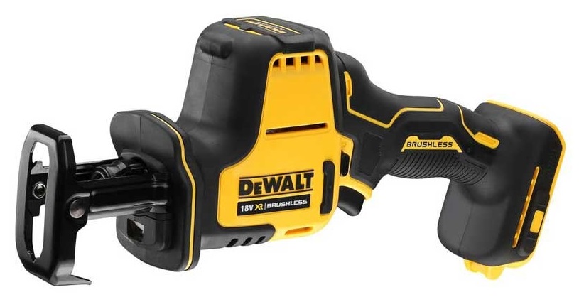 Fierastrau sabie DeWALT DCS369N, motor Brushless, adancime maxima taiere 90 mm, 2800 cpm, alimentare 18V, fara acumulator, fara incarcator