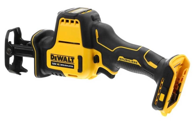 Fierastrau sabie DeWALT DCS369N, motor Brushless, adancime maxima taiere 90 mm, 2800 cpm, alimentare 18V, fara acumulator, fara incarcator