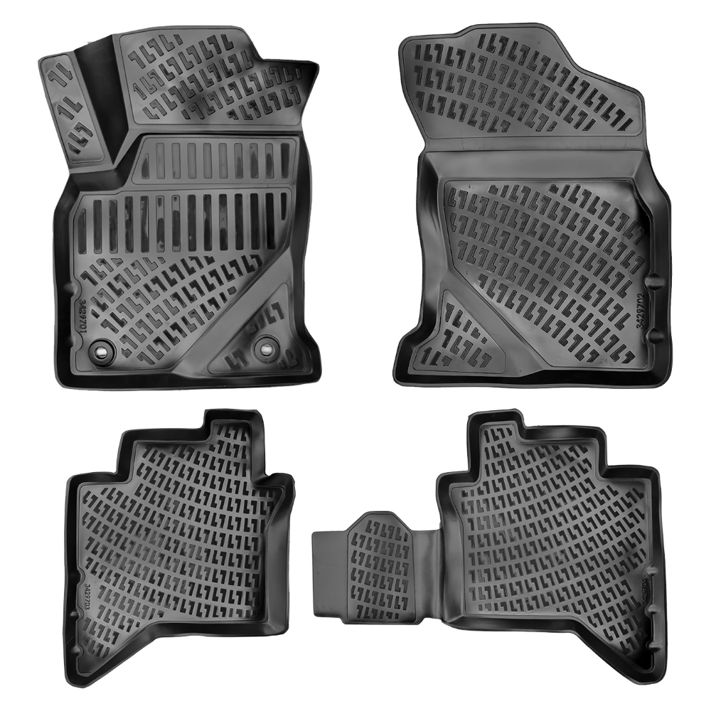 Set covorase auto din cauciuc, UMBRELLA 60211, pentru Toyota Hilux VIII 2015-