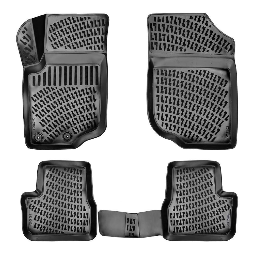 Set covorase auto din cauciuc, UMBRELLA 59184, pentru Peugeot 207 2006-2014