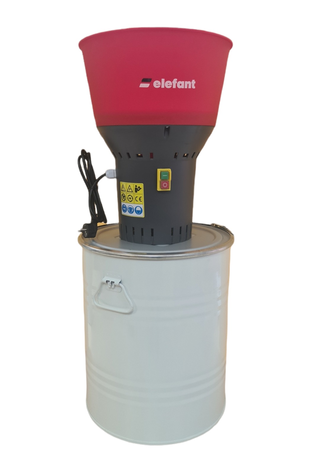 Moara electrica ELEFANT, EM50, 1.5 kW, 19000 rpm, buncar 50 L, 4 site incluse 2, 4, 5, 7 mm