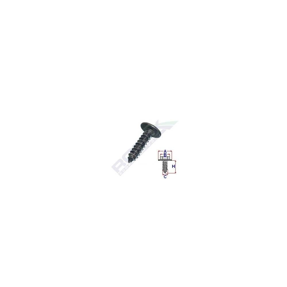 Set 100 suruburi fixare, ROMIX 59215, universal, 4.8 x 19 mm