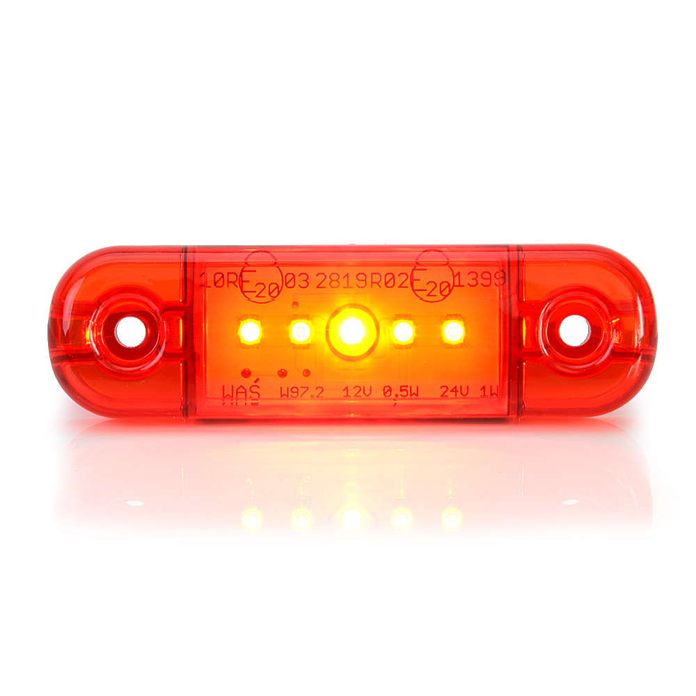 Lampa gabarit LED WAS 43414, 712 W97.2, 12V-24V, pozitie rosu