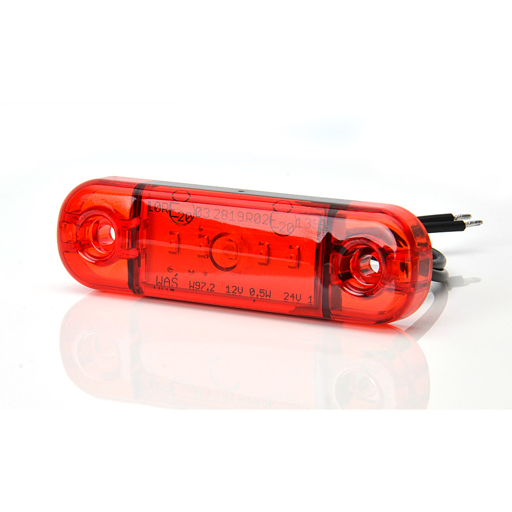 Lampa gabarit LED WAS 43414, 712 W97.2, 12V-24V, pozitie rosu