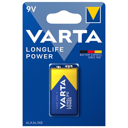Baterie alcalina VARTA VAR-4922, marime 6F22, 9 V, blister, 1 bucata