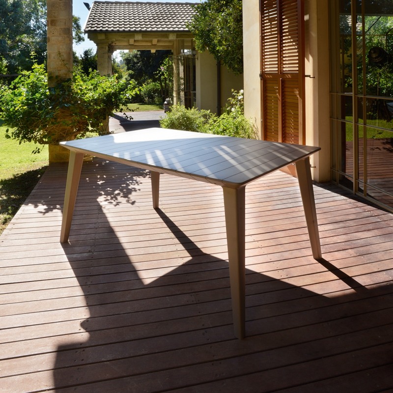 Masa pentru gradina KETER LIMA, 157 x 98 x 74 cm, dreptunghiulara, culoare cappuccino