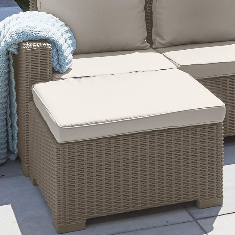 Masuta pentru gradina KETER California 198074, 68 x 68 x 35 cm, patrata, culoare bej