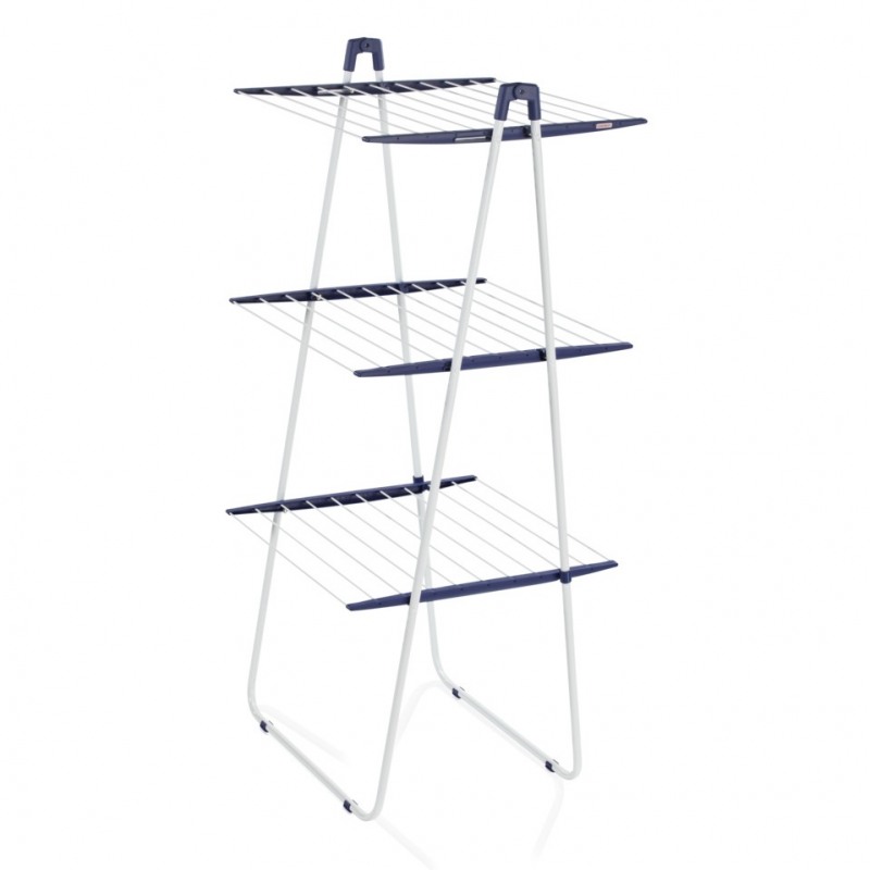 Uscator de rufe LEIFHEIT Tower 190 81435, lungime de uscare 19 m, vertical, 3 nivele, alb