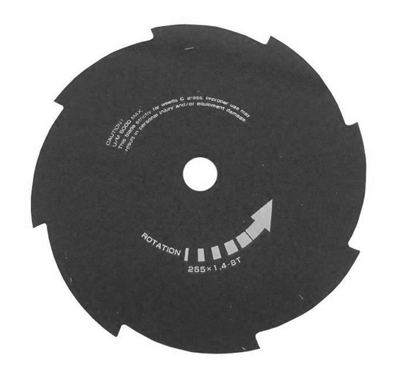 Cutit cu 8 dinti HECHT 600040, pentru motocoase si trimmere, diametru 255 mm, grosime 1.4 mm