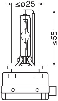 Bec xenon 85 V, D1S Xenarc, Night Breaker Laser NextGen OSRAM 66140XNN